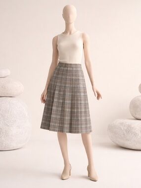 Vintage patty woodard Plaid A-Line Skirt